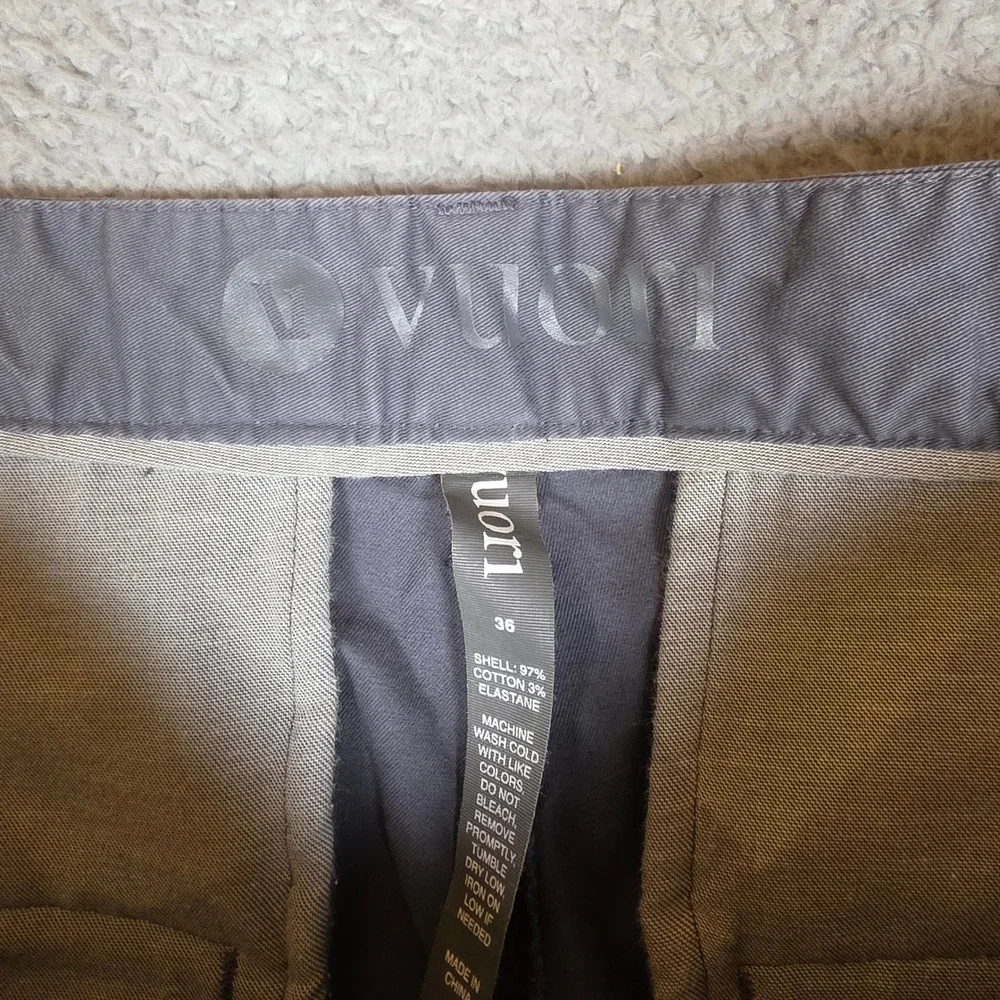 Vuori Fletcher Chino Pants Mens 36 Classic Meta Gray Stretch Performance Chino